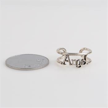 Pandora Me Sterling Silver Angel Open Ring With Foreign Coin, 2 Pieces