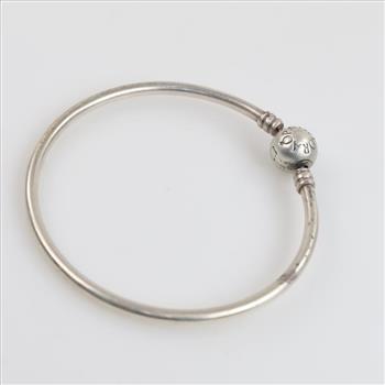 Pandora Moments Sterling Silver Bangle Bracelet