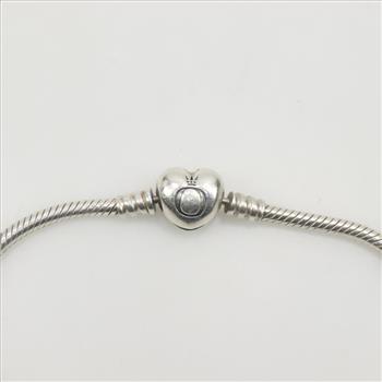 Pandora Moments Sterling Silver Heart Clasp Bracelet