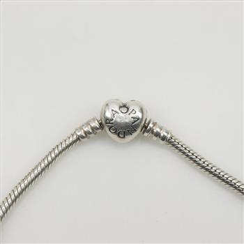 Pandora Moments Sterling Silver Heart Clasp Bracelet