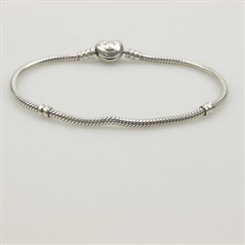 Pandora Moments Sterling Silver Heart Clasp Bracelet