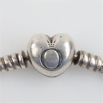 Pandora Moments Sterling Silver Heart Clasp Bracelet