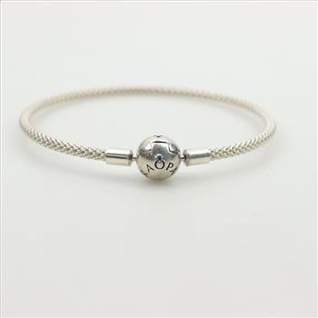 Pandora Moments Sterling Silver Mesh Bracelet