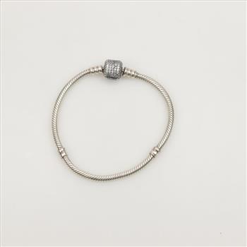 PANDORA Mod. MOMENTS SPARKLING PAVÉ HEART CLASP BRACELET
