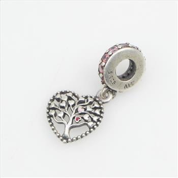 Pandora Pink Family Tree Dangle Charm
