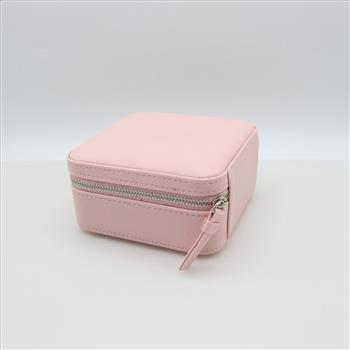 Pandora Pink Square Zippered Travel Jewelry Box