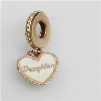 Pandora Rose Gold Daughter Heart Dangle Charm