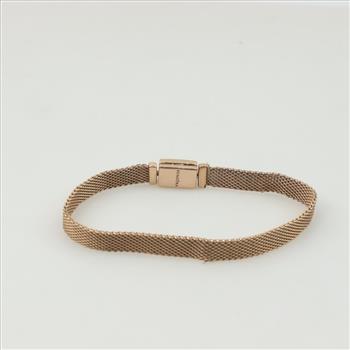 Pandora Rose Gold Plated Authentic Reflexions Mesh Bracelet