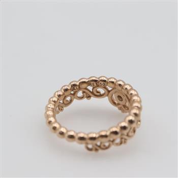 Pandora Rose Gold Plated Princess Tiara Crown Ring