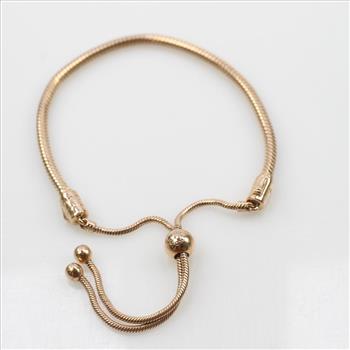 Pandora Rose GP Moments Snake Chain Slider Bracelet