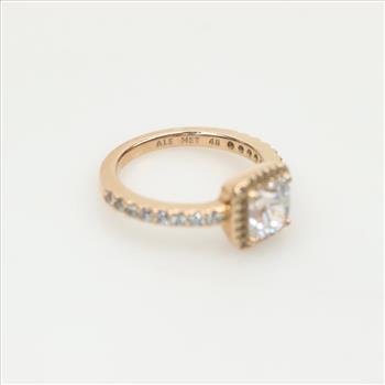 Pandora Rose GP Sparkle Square Halo Ring