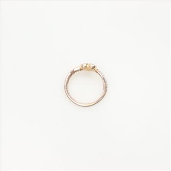 Pandora Rose GP Sparkling Wishbone Heart Ring