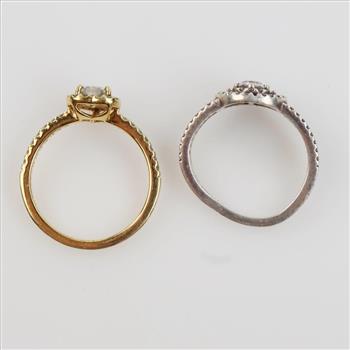 Pandora Silver And GP Rings