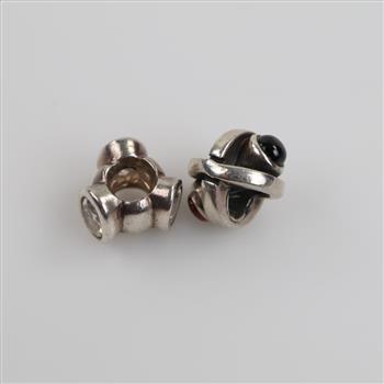 Pandora Silver Charms, 2 Pieces