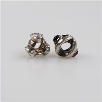 Pandora Silver Charms, 2 Pieces