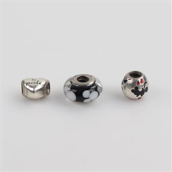 Pandora Silver Disney Charms, 3 Pieces