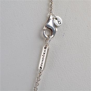 Pandora Silver Elevated Heart Necklace