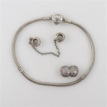 Pandora Silver Jewelry, 3 Pieces