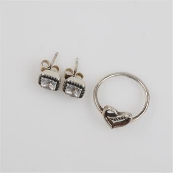 Pandora Silver Jewelry, 3 Pieces