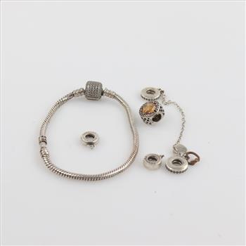 Pandora Silver Jewelry, 5 Pieces