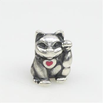 Pandora Silver Lucky Cat Charm