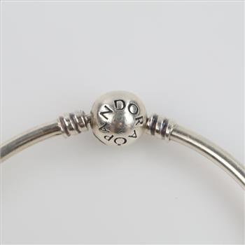 Pandora Silver Mom Window Heart Charm Bracelet, 2 Items
