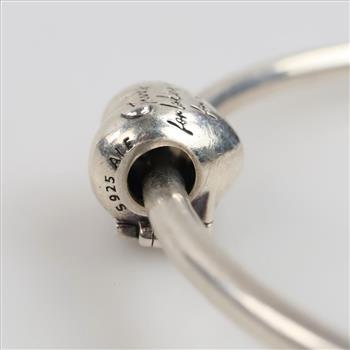 Pandora Silver Mom Window Heart Charm Bracelet, 2 Items