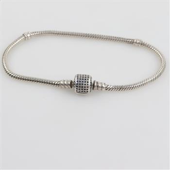 Pandora Silver Moments Sparkling Pave Clasp Bracelet