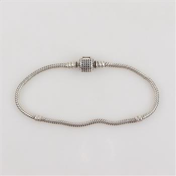 Pandora Silver Moments Sparkling Pave Clasp Bracelet