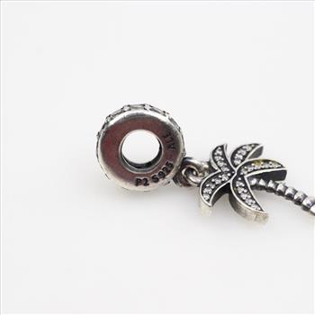 Pandora Silver Sparkling Palm Tree Charm