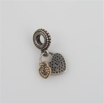 Pandora Silver Sterling 14kt Accent Charm
