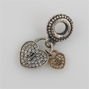 Pandora Silver Sterling 14kt Accent Charm