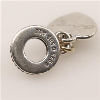 Pandora Sterling Silver 14kt Gold Forever Dangle Charm