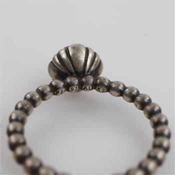 Pandora Sterling Silver Birthstone Ring