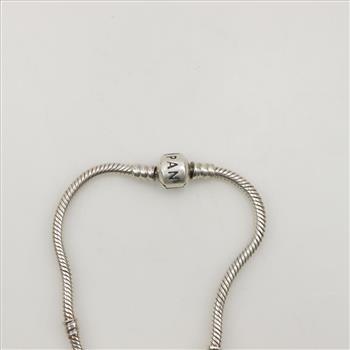 Pandora Sterling Silver Bracelet With Charm