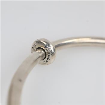 Pandora Sterling Silver Charm Cuff Bracelet