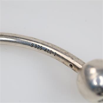 Pandora Sterling Silver Charm Cuff Bracelet