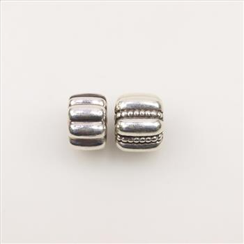 Pandora Sterling Silver Charms, 2 Pieces