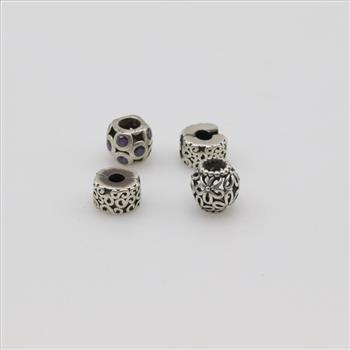 Pandora Sterling Silver Charms, 4 Pieces