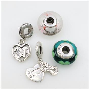 solid silver pandora charms