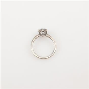 Pandora Sterling Silver Clear Sparkling Crown Solitaire Ring