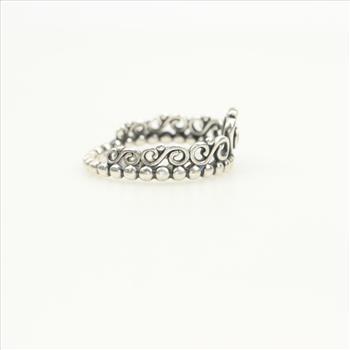 Pandora Sterling Silver Clear Stone Princess Tiara Crown Ring