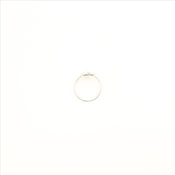 Pandora Sterling Silver Clear Stone Ribbons Of Love Ring