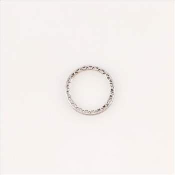Pandora Sterling Silver Clear Stone Sparkle & Hearts Stackable Ring