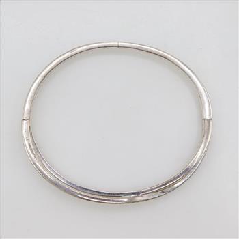 Pandora Sterling Silver Crossover Bangle Bracelet
