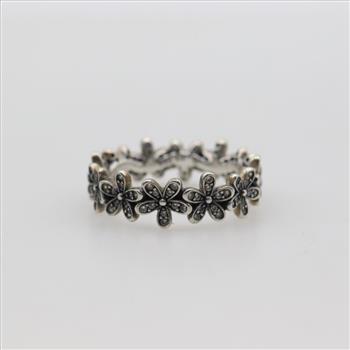 Pandora Sterling Silver Daisy Flower Ring