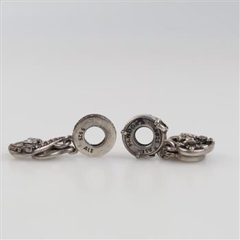 Pandora Sterling Silver Dangle Charms, 2 Pieces