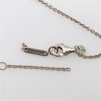 Pandora Sterling Silver Elevated Heart Necklace