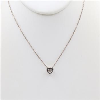 Pandora Sterling Silver Elevated Heart Necklace