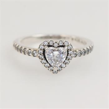 Pandora Sterling Silver Elevated Heart Ring